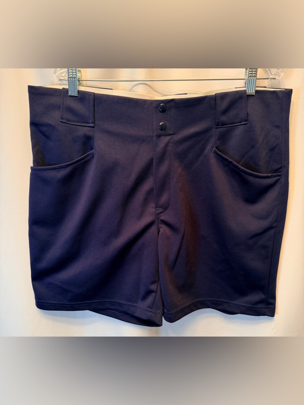 Vintage Teamwork Athletic Apparel Size XL 40-42 Coaches Shorts Navy Made In USA